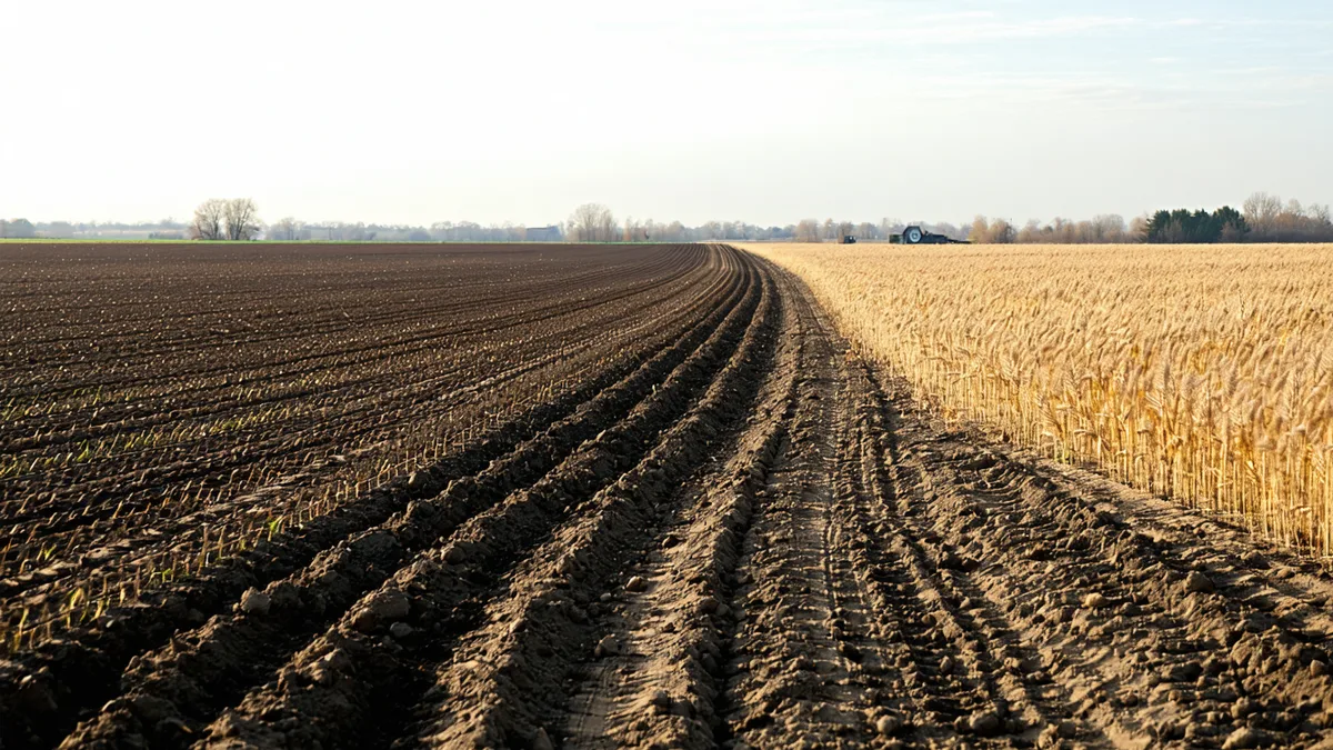 Regenerative agriculture landscape representing carbon market growth